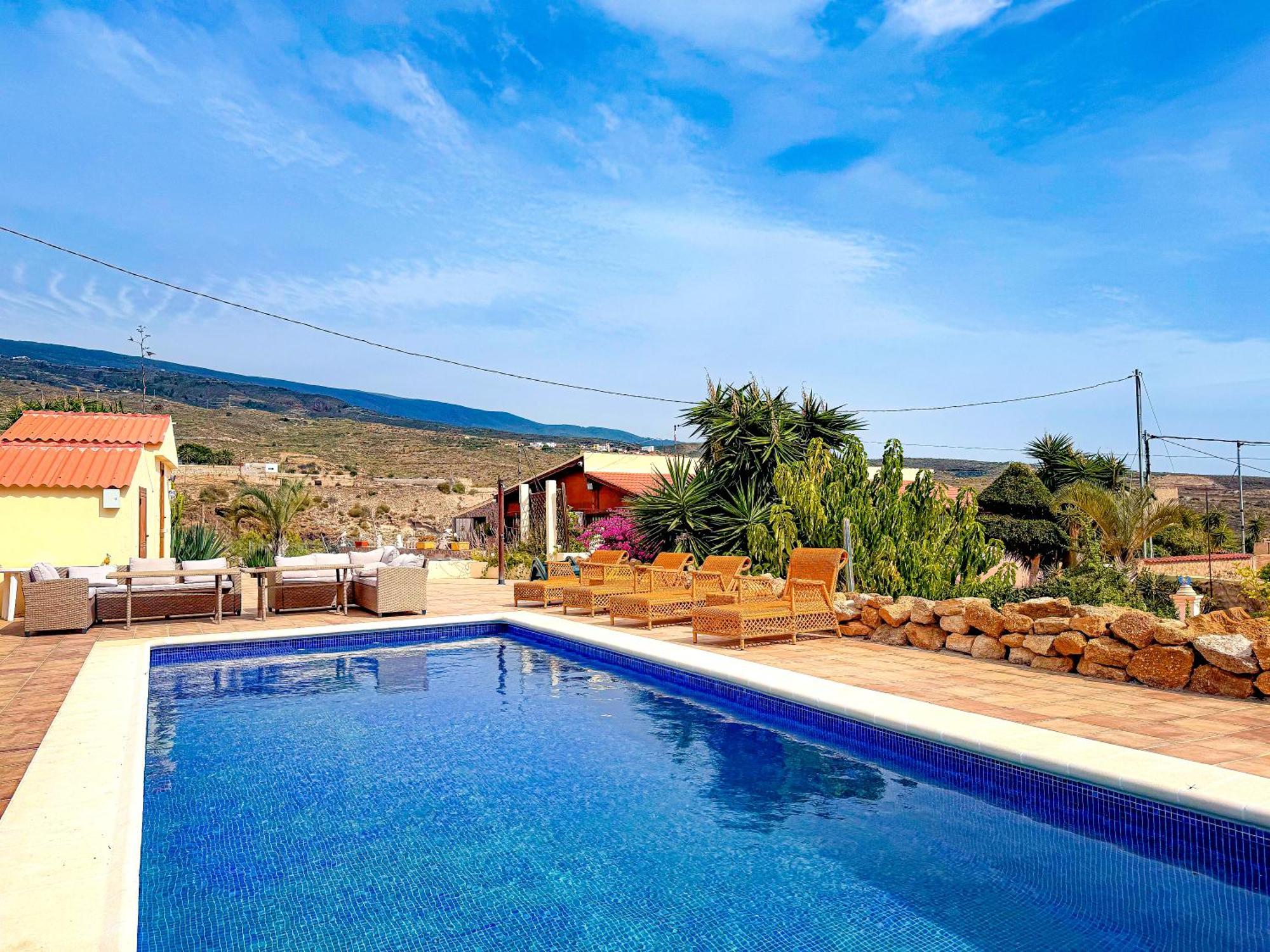 Exquisite Rural House With Garden, Pool And Sea Views Villa Arico Viejo Eksteriør billede